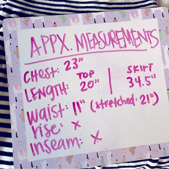 SHEIN two piece Striped Turtleneck Sweater Maxi Skirt Set womens size large L - Picture 5 of 5